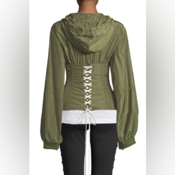 FINAL PRICE NWT Fenty x Puma corset jacket Olive branch - Picture 2 of 5